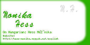 monika hess business card